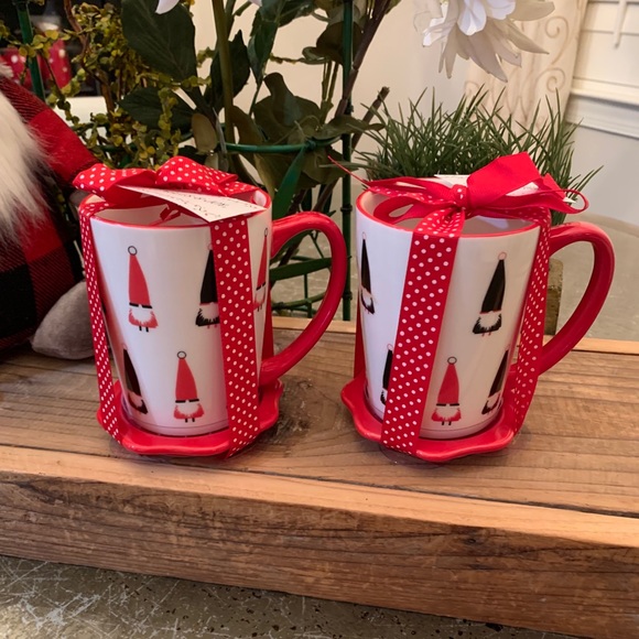 Jingles and Joy Christmas Gnome Mugs/2 - Picture 1 of 7